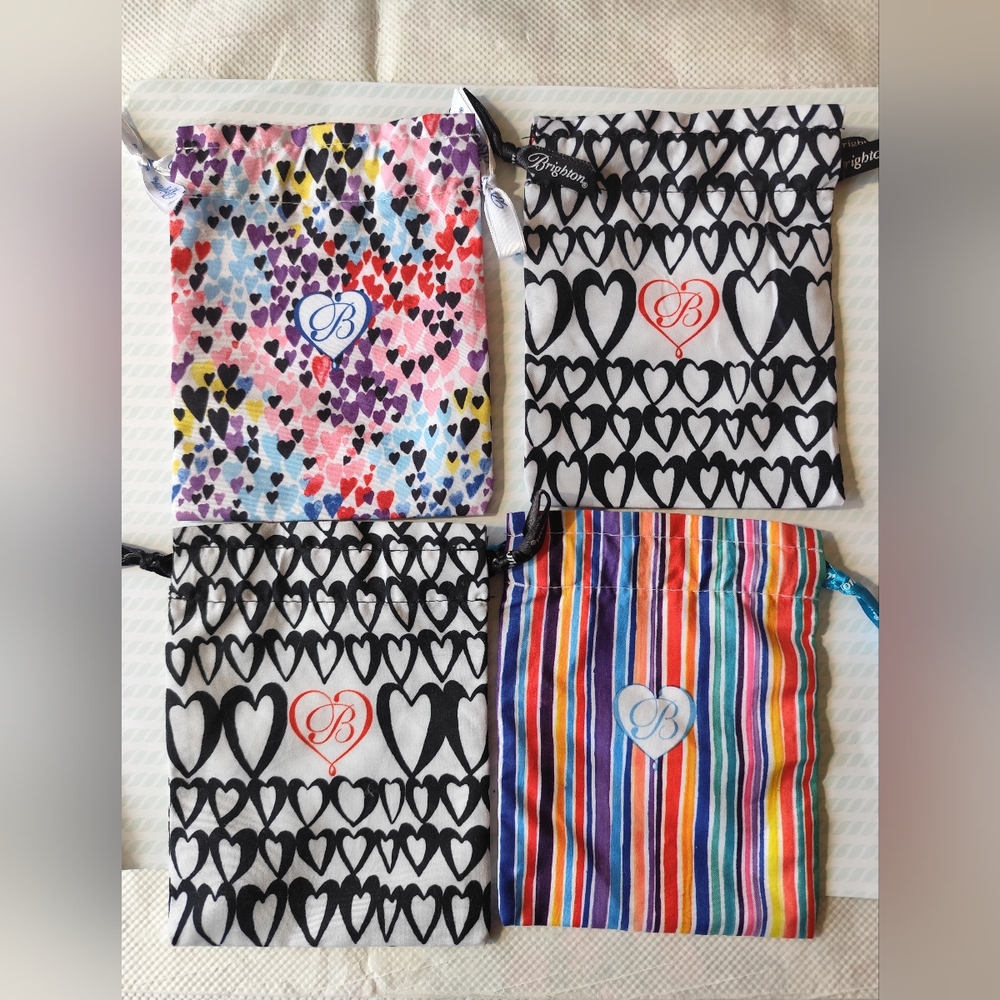 Brighton Jewelry Dust Bags set of 4 New
